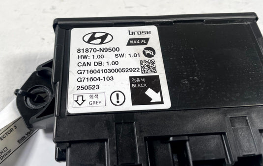 2025-2026 HYUNDAI TUCSON POWER LIFTGATE CONTROL MODULE UNIT 81870-N9500