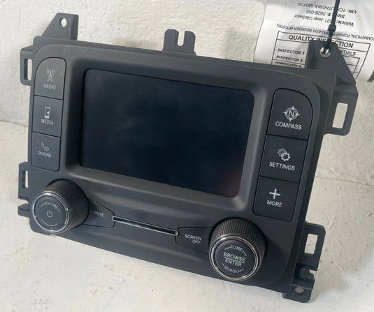21-22 JEEP GLADIATOR MULTIMEDIA RADIO RECEIVER 5" DISPLAY W/O SATELLITE