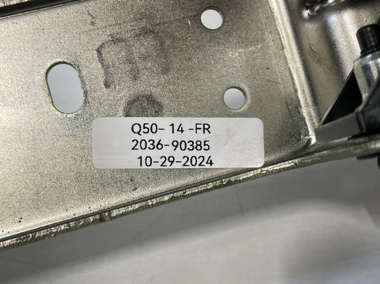 14-23 INFINITI Q50 Q60 RIGHT RADIATOR CORE SUPPORT FENDER MOUNTING BRACKET 90385