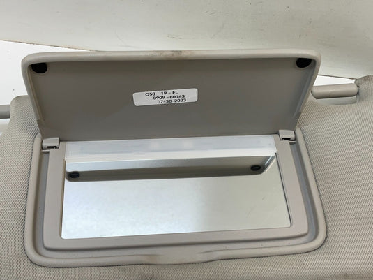 2014-2023 INFINITI Q50 LEFT DRIVER SIDE SUNVISOR SUN VISOR 96401-4HB0A