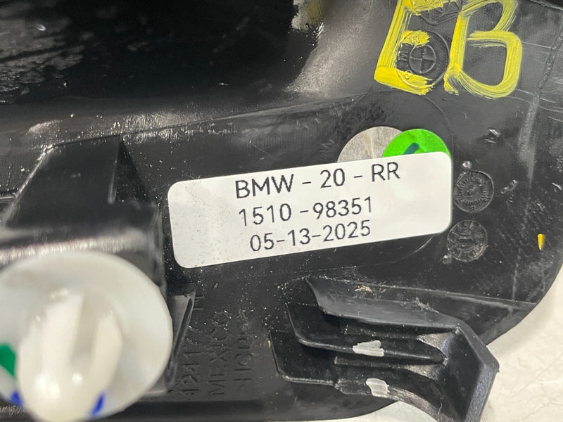 Load image into Gallery viewer, 2019-2024 BMW 330i 330e REAR RIGHT SIDE TRUNK LID HINGE LEVER TRIM COVER # 98351
