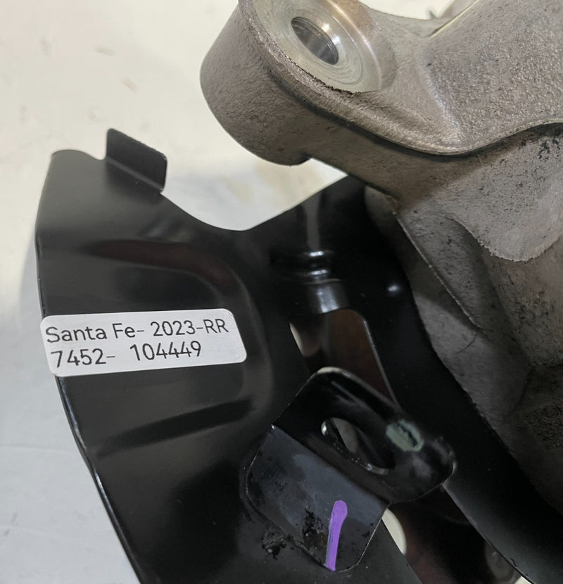 Load image into Gallery viewer, 2021-2025 HYUNDAI SANTA FE FWD REAR RIGHT SPINDLE KNUCKLE W/ WHEEL HUB # 104449
