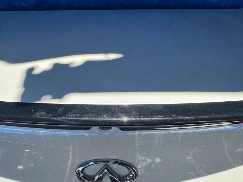 Load image into Gallery viewer, INFINITI Q60 TRUNK LID DECK TAIL GATE W/ SPOILER WHITE (QAB) 17-20 # OR15-TRC341
