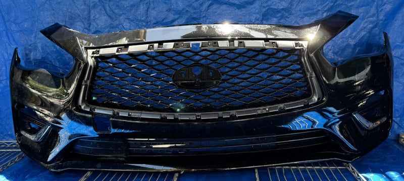 Load image into Gallery viewer, INFINITI Q50 FRONT BUMPER ASSEMBLY W/O SENSOR HOLES FOR 2018-2020 # NB2-FRS1005

