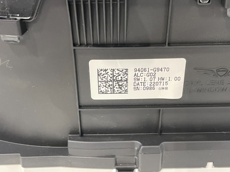 Load image into Gallery viewer, 22-23 GENESIS G70 SPEEDOMETER INSTRUMENT CLUSTER MPH 23K MILES 2.0L # 96814
