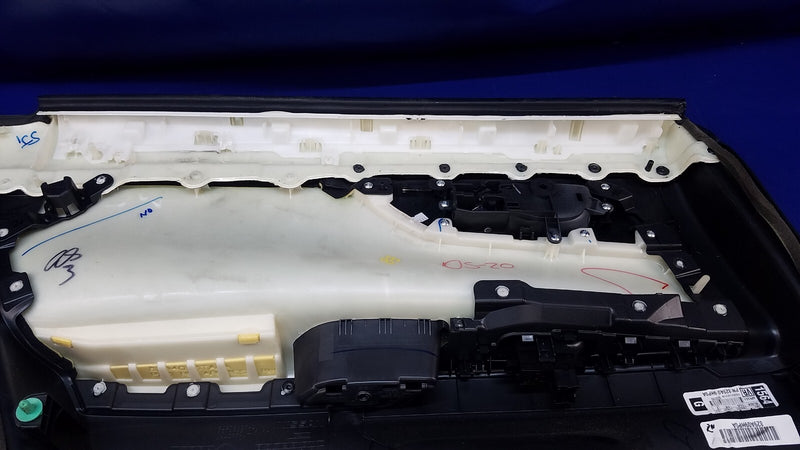 Load image into Gallery viewer, 2015 NISSAN ALTIMA REAR RIGHT PASSENGER SIDE INSIDE DOOR TRIM PANEL BLACK #74023
