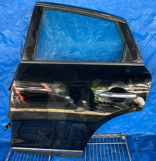 ⭐08-16 INFINITI EX35 QX50 REAR LEFT SIDE DOOR ASSEMBLY BLACK KH3