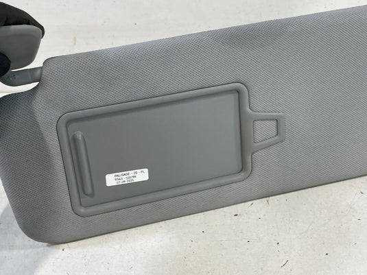 20-25 HYUNDAI PALISADE FRONT LEFT DRIVER SIDE SUNVISOR SUN VISOR GREY