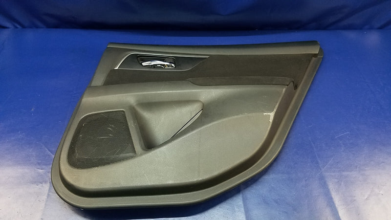 Load image into Gallery viewer, 2015 NISSAN ALTIMA REAR RIGHT PASSENGER SIDE INSIDE DOOR TRIM PANEL BLACK #74023
