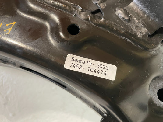 2021-2023 HYUNDAI SANTA FE FWD REAR SUBFRAME CROSSMEMBER CRADLE 2.5L