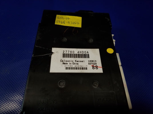 2014 - 2015 INFINITI Q50 Q40 TEMPERATURE CONTROL MODULE UNIT 27760-4HD0A