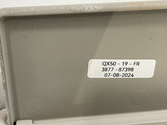 2019 - 2020 INFINITI QX50 FRONT RIGHT PASSENGER SIDE SUNVISOR SUN VISOR
