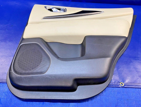 2016-2020 INFINITI QX60 REAR RIGHT SIDE DOOR TRIM PANEL W/O WOOD TRIM