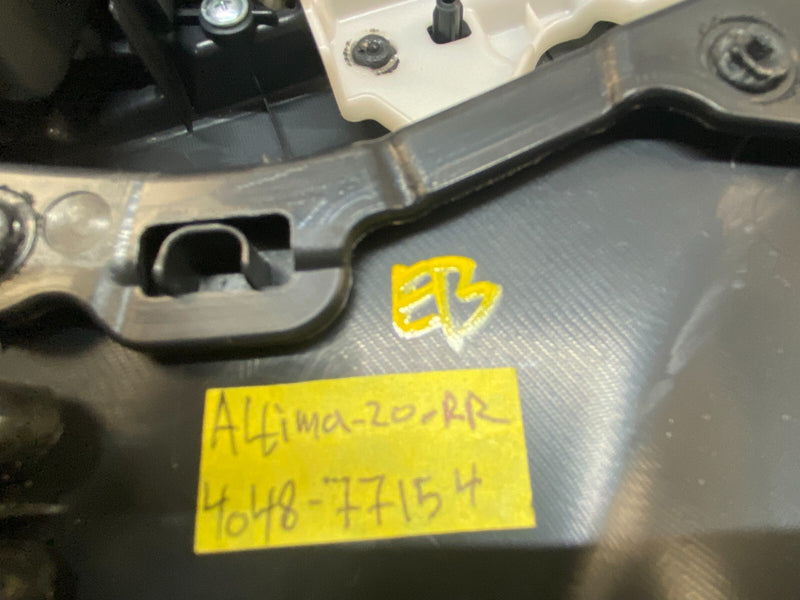 Load image into Gallery viewer, 19-21 NISSAN ALTIMA REAR RIGHT SIDE INSIDE DOOR TRIM PANEL CHARCOAL # 77154
