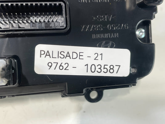 2020-2022 HYUNDAI PALISADE DASH AC HEATER CLIMATE CONTROL PANEL SWITCH