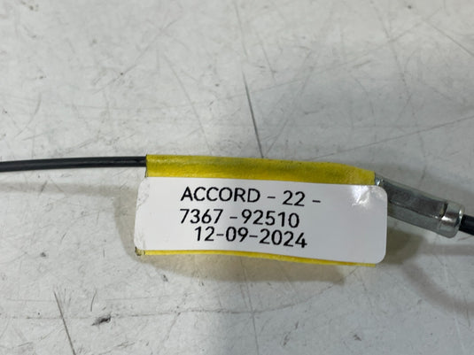 2018 - 2022 HONDA ACCORD FUEL FILLER DOOR LID LOCK LATCH ACTUATOR CABLE