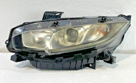 2016-2019 HONDA CIVIC LEFT DRIVER SIDE HALOGEN HEADLIGHT HEADLAMP