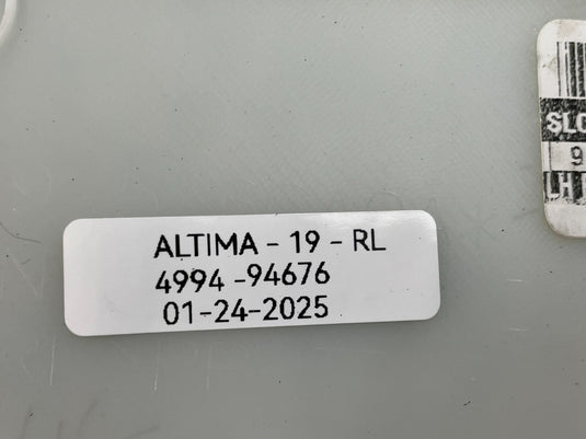 2019 - 2021 NISSAN ALTIMA REAR LEFT DRIVER SIDE INSIDE DOOR TRIM PANEL