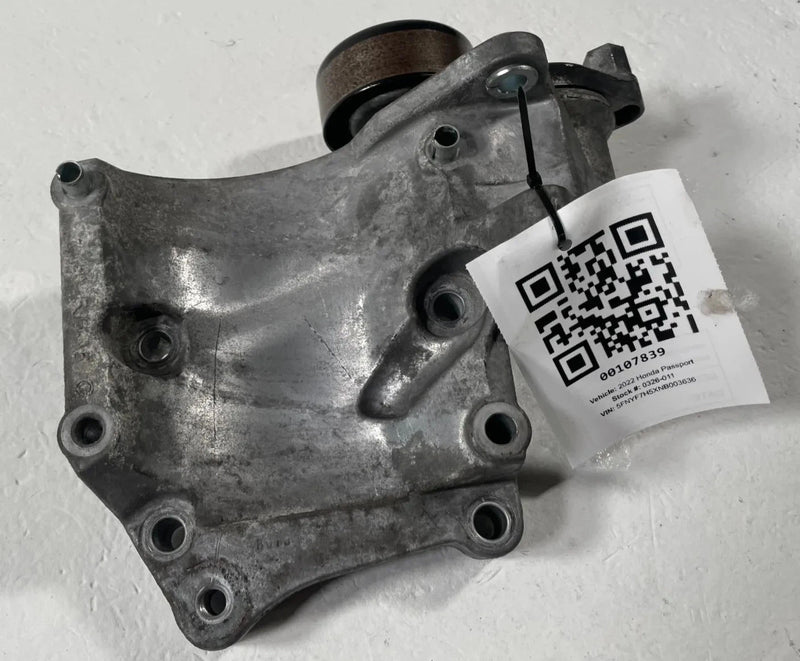 Load image into Gallery viewer, 19-25 HONDA PASSPORT AC COMPRESSOR MOUNT BRACKET W/ TENSIONER PULLEY 3.5L 107839
