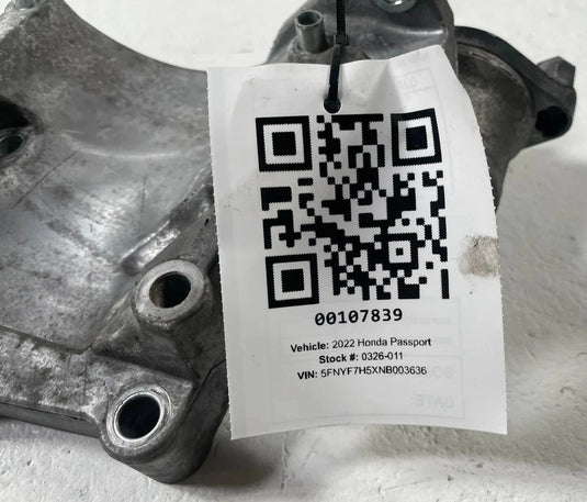 19-25 HONDA PASSPORT AC COMPRESSOR MOUNT BRACKET W/ TENSIONER PULLEY 3.5L 107839