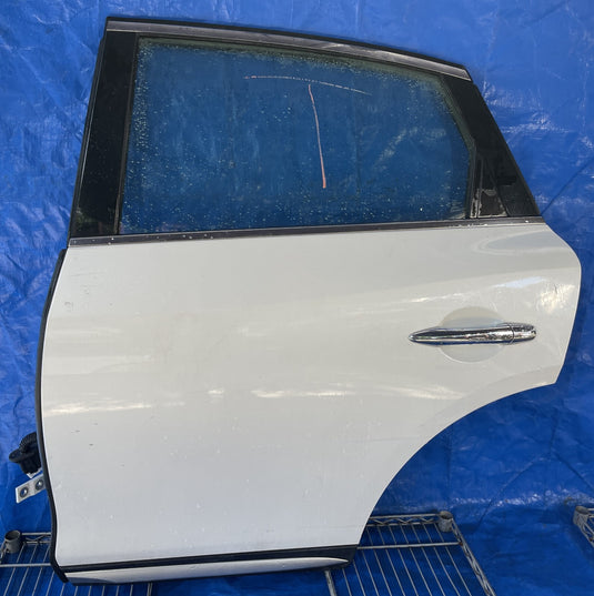 ⭐15-17 INFINITI QX50 REAR LEFT DRIVER SIDE DOOR ASSEMBLY WHITE QAB