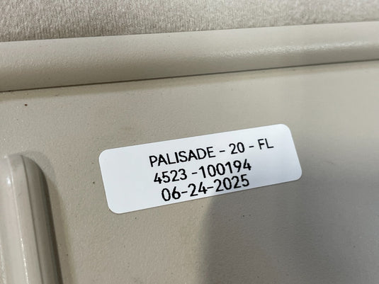 20-22 HYUNDAI PALISADE FRONT LEFT DRIVER SIDE SUNVISOR SUN VISOR BEIGE