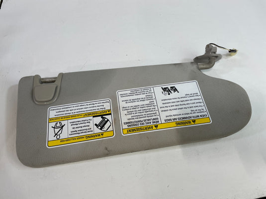 2019 - 2020 INFINITI QX50 FRONT LEFT DRIVER SIDE SUNVISOR SUN VISOR GRAY