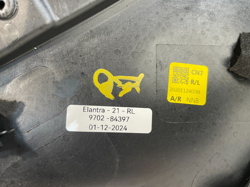 Load image into Gallery viewer, 2021 - 2023 HYUNDAI ELANTRA REAR LEFT SIDE DOOR TRIM PANEL ASSEMBLY # 84397
