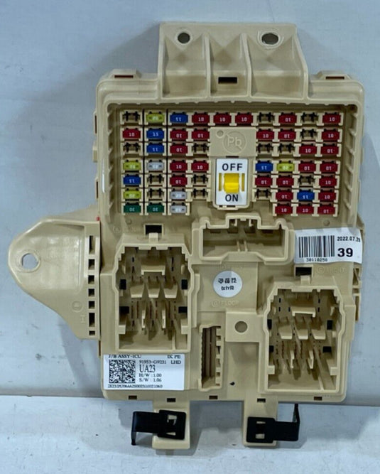 2023 GENESIS G70 DASH CABIN FUSE BOX RELAY JUNCTION CONTROL PANEL UNIT
