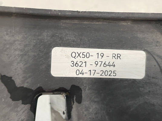 2019 INFINITI QX50 2022 QX55 REAR RIGHT SIDE QUARTER MUD SPLASH FLAP GUARD 97644