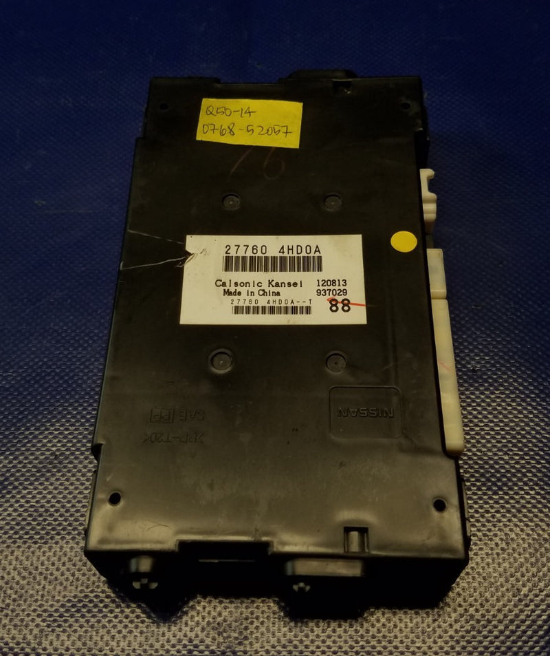 Load image into Gallery viewer, 2014 - 2015 INFINITI Q50 Q40 TEMPERATURE CONTROL MODULE UNIT 27760-4HD0A # 52057
