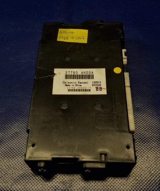 2014 - 2015 INFINITI Q50 Q40 TEMPERATURE CONTROL MODULE UNIT 27760-4HD0A