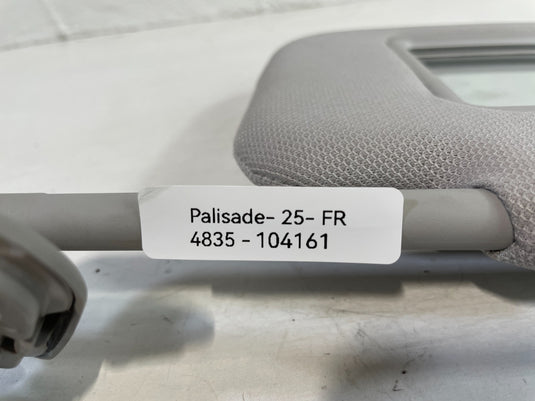 20-25 HYUNDAI PALISADE FRONT RIGHT PASSENGER SIDE SUNVISOR SUN VISOR