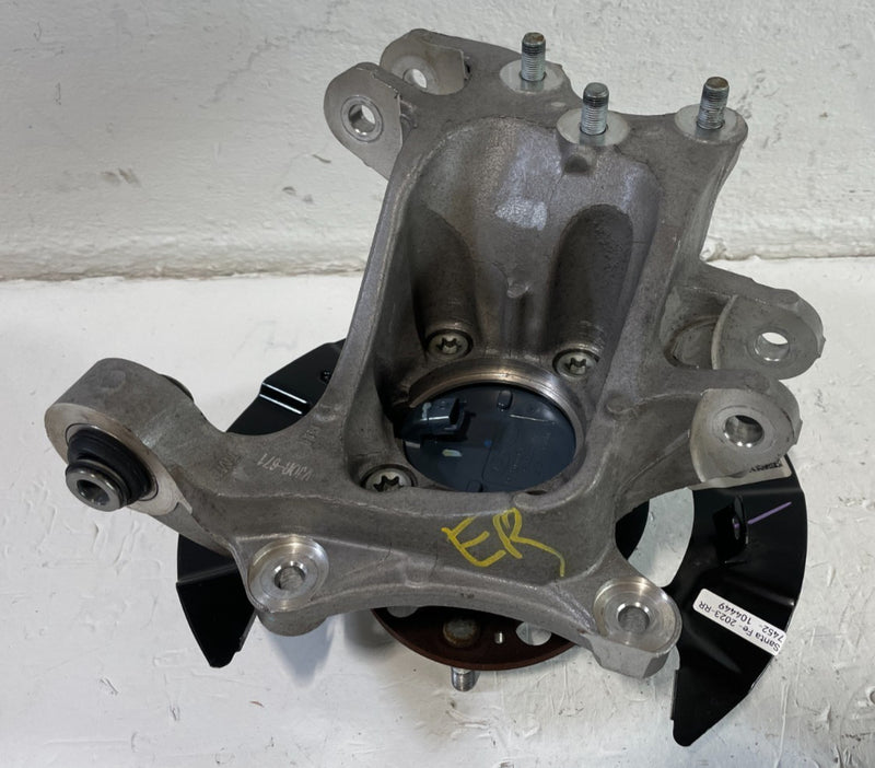 Load image into Gallery viewer, 2021-2025 HYUNDAI SANTA FE FWD REAR RIGHT SPINDLE KNUCKLE W/ WHEEL HUB # 104449
