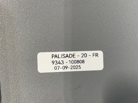 20-25 HYUNDAI PALISADE FRONT RIGHT PASSENGER SIDE SUNVISOR SUN VISOR GREY 100808