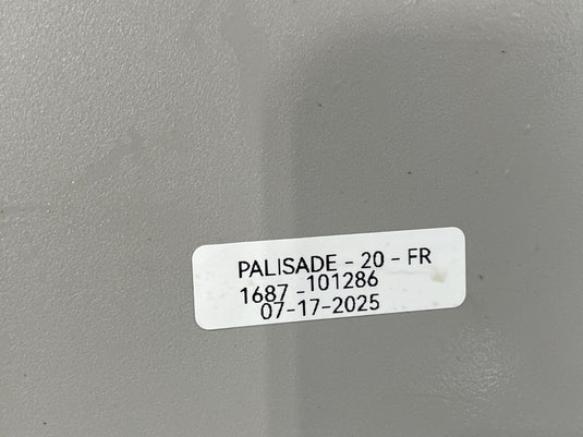 20-23 HYUNDAI PALISADE FRONT RIGHT PASSENGER SIDE SUNVISOR SUN VISOR GRAY 101286