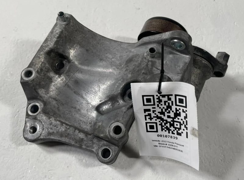 Load image into Gallery viewer, 19-25 HONDA PASSPORT AC COMPRESSOR MOUNT BRACKET W/ TENSIONER PULLEY 3.5L 107839
